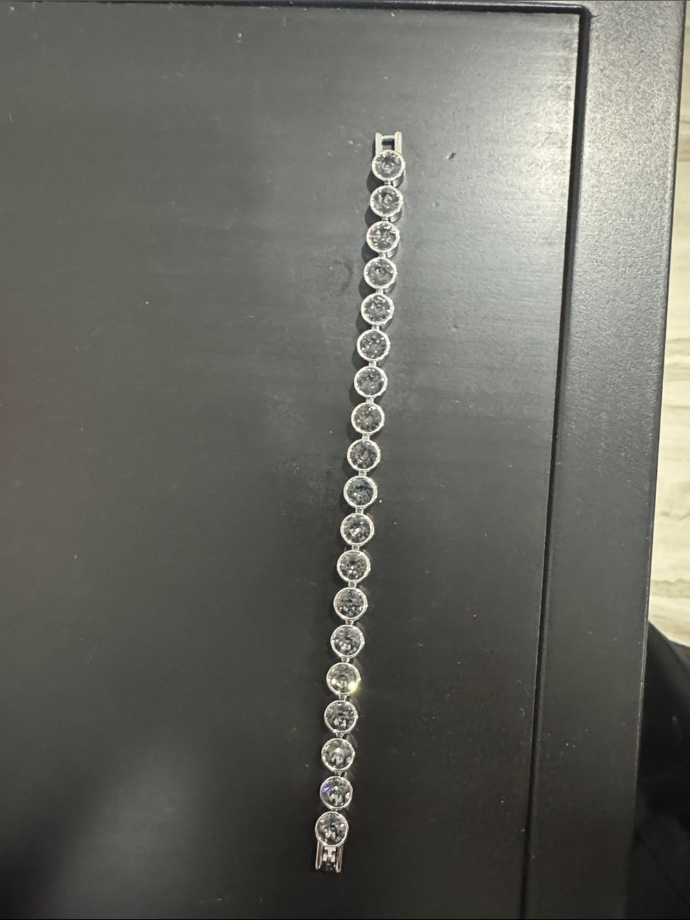 Touchstone Crystal by Swarovski, Ice Bracelet, Dark Gray, New in Box